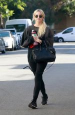 ASHLEE SIMPSON Leaves a Gym in Studio City 11/13/2018