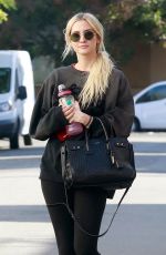 ASHLEE SIMPSON Leaves a Gym in Studio City 11/13/2018