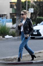 ASHLEY BENSON Leaves Rite Aid in West Hollywood 11/05/2018