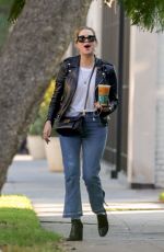 ASHLEY BENSON Out for Coffee in West Hollywood 11/05/2018
