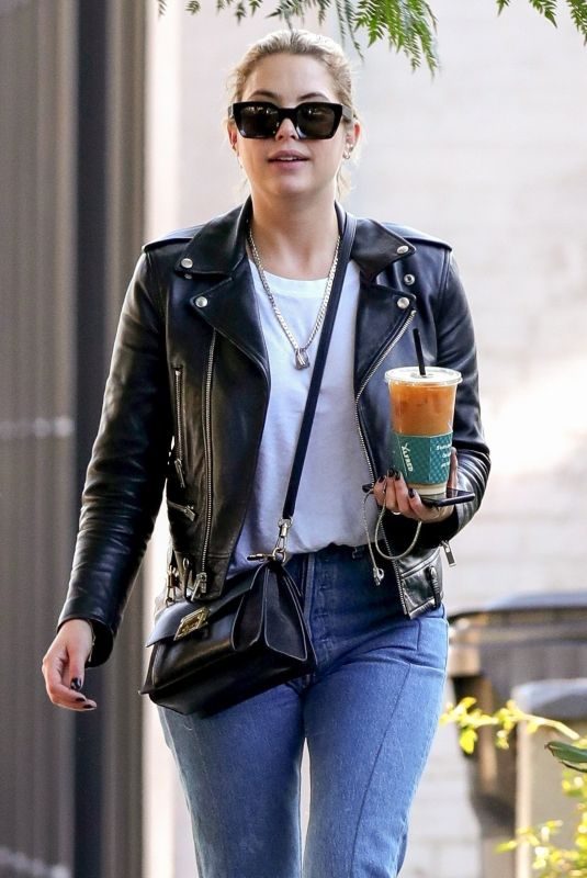 ASHLEY BENSON Out for Coffee in West Hollywood 11/05/2018