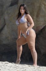 ASHLEY GRAHAM at Swimsuits Potoshoot on the Beach in Malibu 11/06/2018