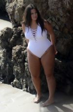 ASHLEY GRAHAM at Swimsuits Potoshoot on the Beach in Malibu 11/06/2018
