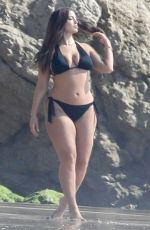 ASHLEY GRAHAM at Swimsuits Potoshoot on the Beach in Malibu 11/06/2018