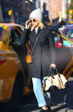 ASHLEY TISDALE Leaves a Taxi in New York 11/12/2018