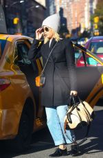 ASHLEY TISDALE Leaves a Taxi in New York 11/12/2018