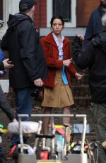 AUBREY PLAZA on the Set of Child