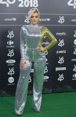 BEBE REXHA at Los40 Music Awards 2018 in Madrid 11/02/2018