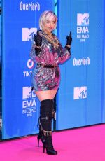 BEBE REXHA at MTV European Music Awards 2018 in Bilbao 11/04/2018