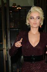 BEBE REXHA Leaves Ivy Kensington in London 11/23/2018