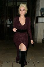 BEBE REXHA Leaves Ivy Kensington in London 11/23/2018