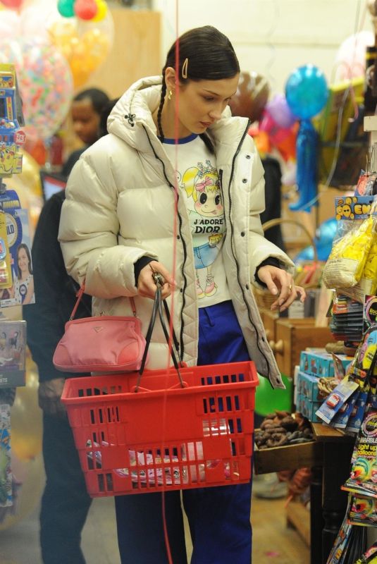 BELLA HADID Out Shopping in New York 11/16/2018