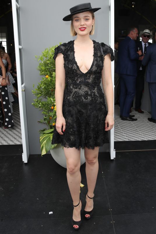 BELLA HEATHCOTE at Flemington Racecourse Derby Day in Melbourne 11/03/2018