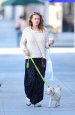BETHANY JOY LENZ Out with Her Dog in Los Angeles 11/22/2018