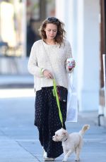 BETHANY JOY LENZ Out with Her Dog in Los Angeles 11/22/2018