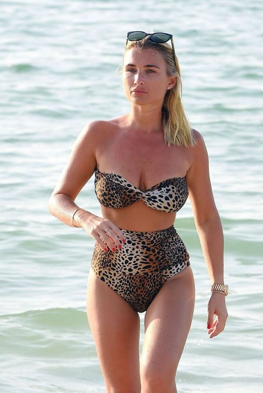 BILLIE FAIERS in Bikini at a Beach in Dubai 10/28/2018