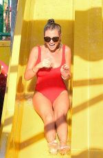 BILLIE FAIERS in Swimsuit at a Water Park in Dubai 11/02/2018