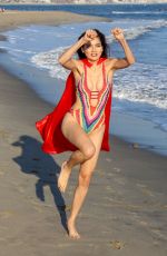 BLANCA BLANCO as Supergirl on Halloween at Malibu Beach 10/31/2018
