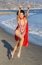 BLANCA BLANCO as Supergirl on Halloween at Malibu Beach 10/31/2018