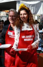 BLANCA BLANCO at Los Angeles Mission Thanksgiving Event 11/21/2018