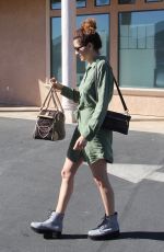 BLANCA BLANCO with Her Rabbit Going Christmas Tree Shopping in Agoura Hills 11/26/2018