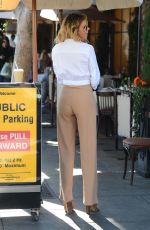 BRANDI GLANVILLE at Il Pastaio in Beverly Hills 10/31/2018