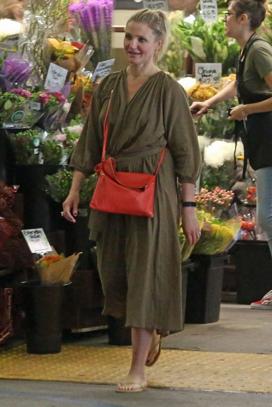 CAMERON DIAZ Out Shopping in Los Angeles 11/04/2018