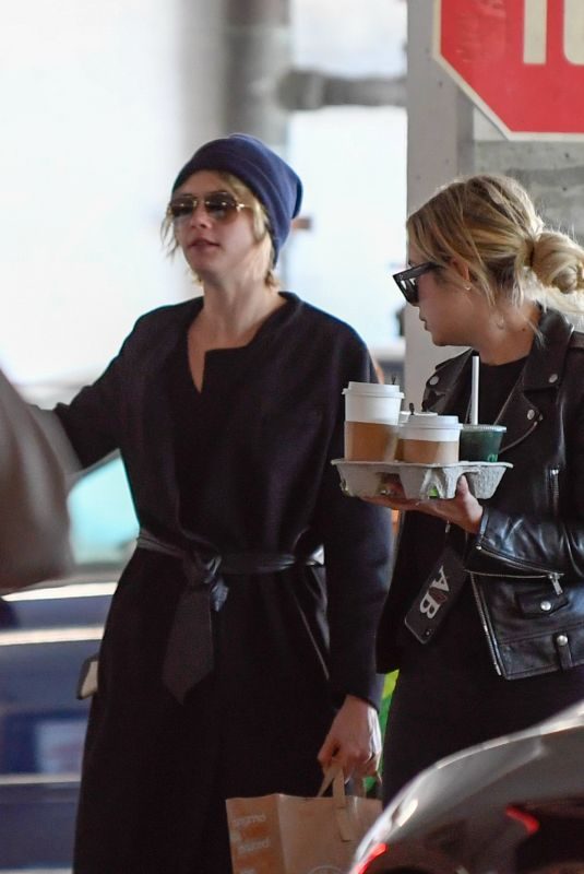 CARA DELEVINGNE and ASHLEY BENSON at Erewhon in Los Angeles 11/04/2018