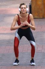 CARA DELEVINGNE on the Set of a Volkswagen Commercial in Cape Town 11/25/2018