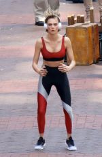 CARA DELEVINGNE on the Set of a Volkswagen Commercial in Cape Town 11/25/2018
