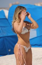 CARMEN VALENTINA in Bikini at a Beach in Miami 10/11/2018