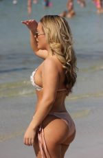 CARMEN VALENTINA in Bikini at a Beach in Miami 10/11/2018