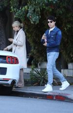 CAROLINE DAUR Out on Melrose Place in Los Angeles 11/25/2018