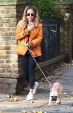 CAROLINE FLACK Out with Her Dog in London 11/06/2018