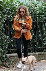 CAROLINE FLACK Out with Her Dog in London 11/06/2018