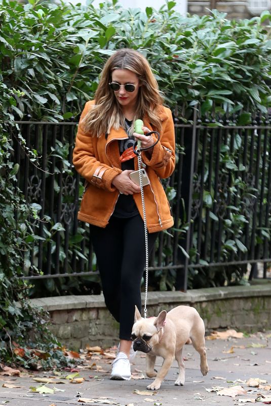 CAROLINE FLACK Out with Her Dog in London 11/06/2018