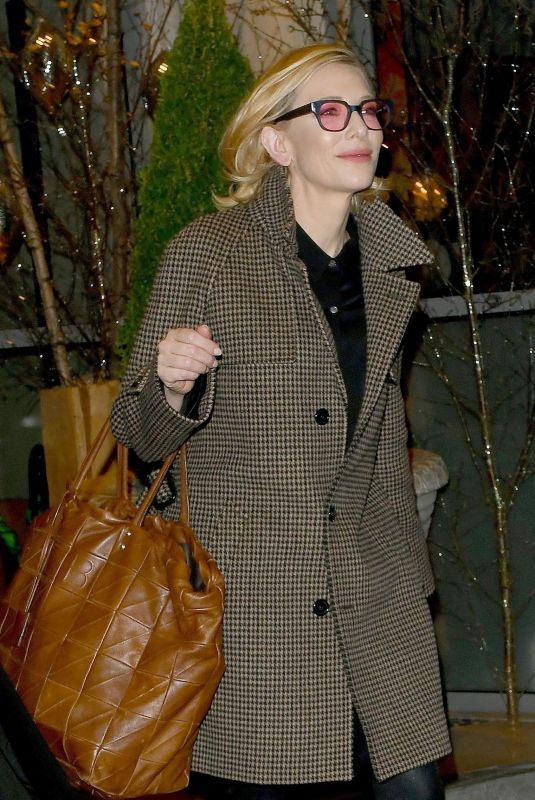 CATE BLANCHETT Leave Soho Hotel in London 11/22/2018