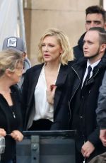 CATE BLANCHETT on the Set of Giorgio Armani Advert in Barcelona 11/15/2018