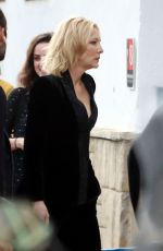 CATE BLANCHETT on the Set of Giorgio Armani Advert in Barcelona 11/15/2018