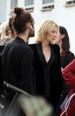 CATE BLANCHETT on the Set of Giorgio Armani Advert in Barcelona 11/15/2018
