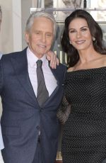CATHERINE ZETA JONES at Michael Douglas Hollywood Walk of Fame Ceremony in Hollywood 11/06/2018