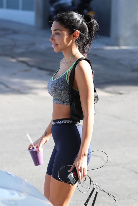 CHANTEL JEFFRIES Heading to a Gym in West Hollywood 11/15/2018