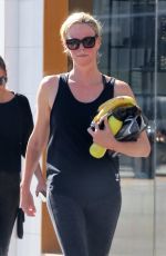CHARLIZE THERON at Soulcycle in Los Angeles 11/03/2018