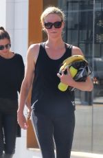 CHARLIZE THERON at Soulcycle in Los Angeles 11/03/2018