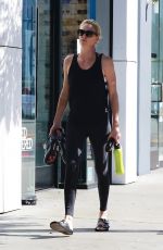 CHARLIZE THERON at Soulcycle in Los Angeles 11/03/2018