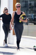 CHARLIZE THERON at Soulcycle in Los Angeles 11/03/2018