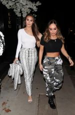 CHLOE and LAURYN GOODMAN at Japanese Restaurant Kiru in London 11/23/2018