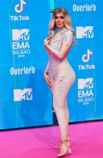 CHLOE FERRY at MTV European Music Awards 2018 in Bilbao 11/04/2018