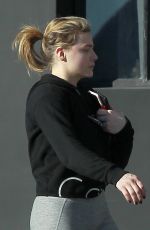 CHLOE MORETZ Leaves a Gym in Los Angeles 11/26/2018
