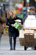 CLAIRE DANES and Hugh Dancy Out Shopping in New York 11/09/2018